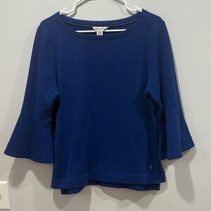 Tommy Bahama Deep Blue Flared Sleeve Top